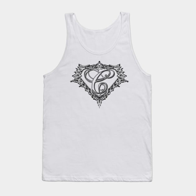 Super Sleek Style C Symbol Tank Top by Adatude